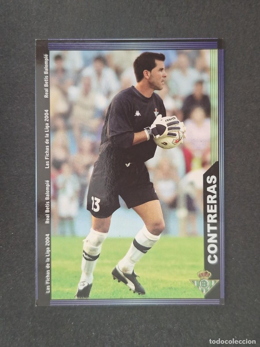 Cromos de f&uacute;tbol: L1 CONTRERAS REAL BETIS BALOMPIE 194 MUNDICROMO LAS FICHAS DE LA LIGA 2004 03 04