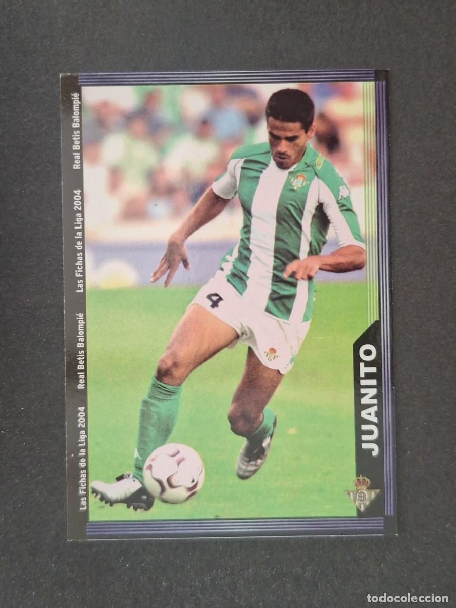 Cromos de f&uacute;tbol: L1 JUANITO REAL BETIS BALOMPIE 195 MUNDICROMO LAS FICHAS DE LA LIGA 2004 03 04