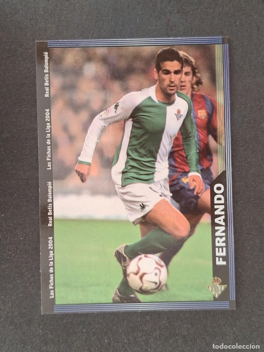 Figurine di Calcio: L1 FERNANDO REAL BETIS BALOMPIE 211 MUNDICROMO LAS FICHAS DE LA LIGA 2004 03 04