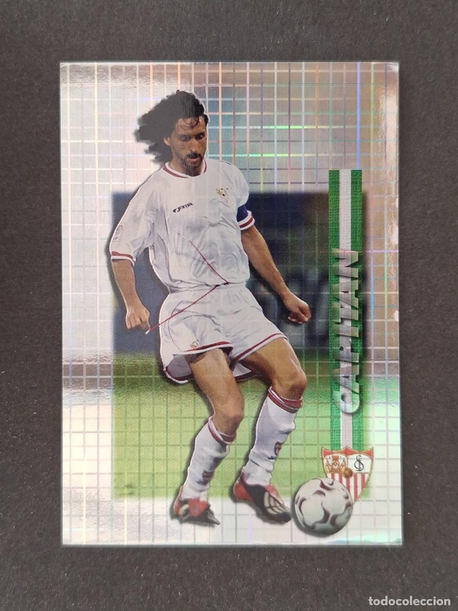 Cromos de f&uacute;tbol: L1 PABLO ALFARO CAPITAN ERROR BANDERA SEVILLA F. C. 270 MUNDICROMO LAS FICHAS DE LA LIGA 2004 03 04