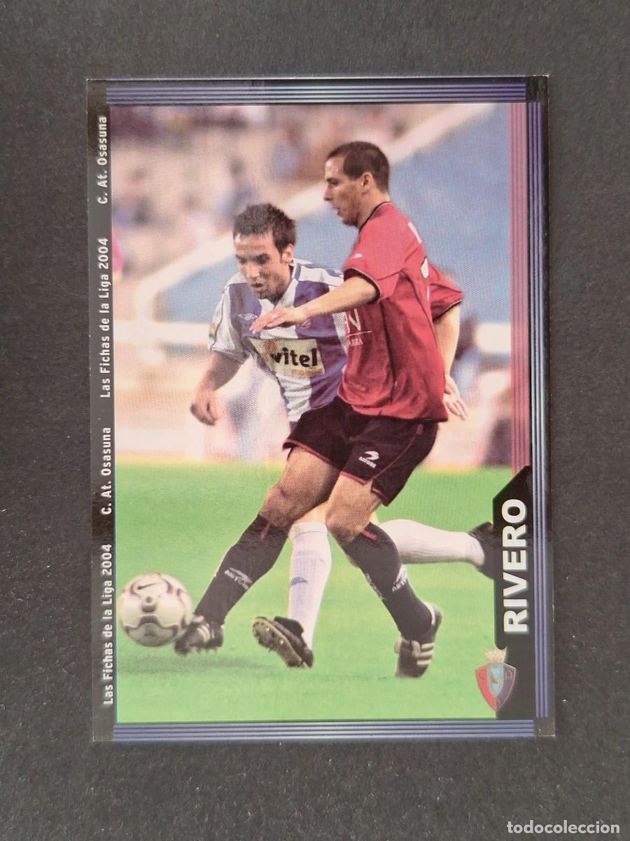 Cromos de f&uacute;tbol: L1 RIVERO C. A. OSASUNA 282 MUNDICROMO LAS FICHAS DE LA LIGA 2004 03 04