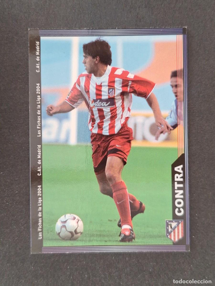 Cromos de f&uacute;tbol: L1 CONTRA ATLETICO DE MADRID 303 MUNDICROMO LAS FICHAS DE LA LIGA 2004 03 04