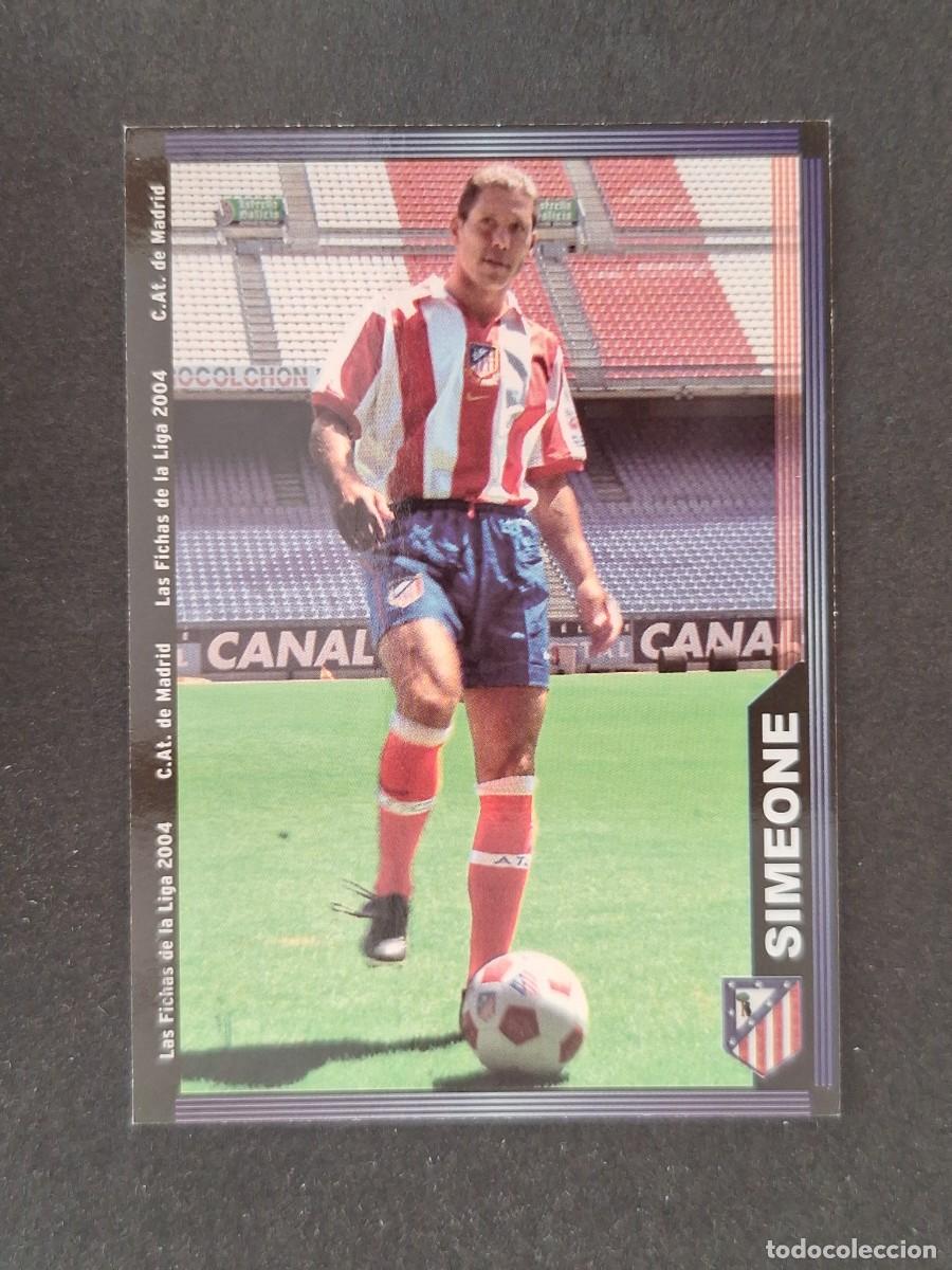 Football Stickers: L1 SIMEONE ATLETICO DE MADRID 311 MUNDICROMO LAS FICHAS DE LA LIGA 2004 03 04
