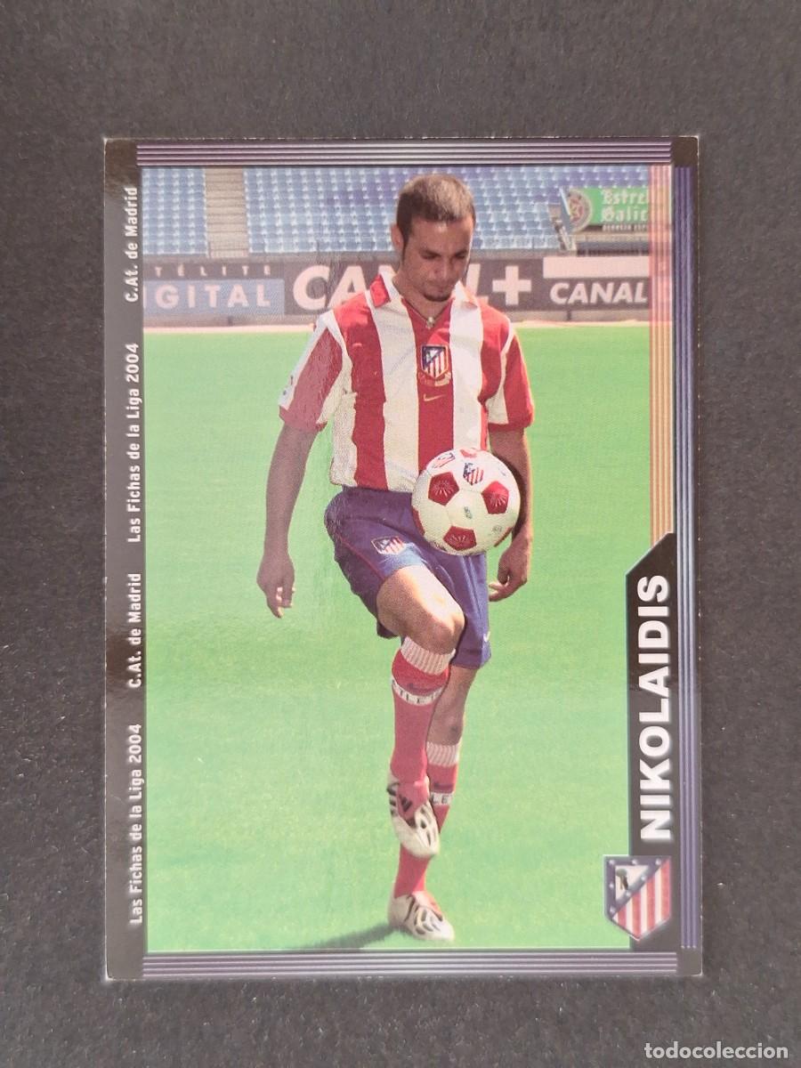 Cromos de f&uacute;tbol: L1 NIKOLAIDIS ATLETICO DE MADRID 320 MUNDICROMO LAS FICHAS DE LA LIGA 2004 03 04