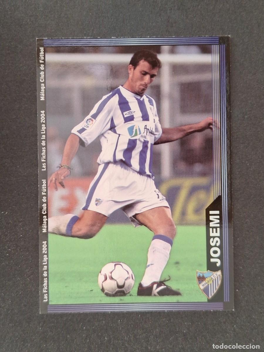 Cromos de f&uacute;tbol: L1 JOSEMI MALAGA C. F. 330 MUNDICROMO LAS FICHAS DE LA LIGA 2004 03 04