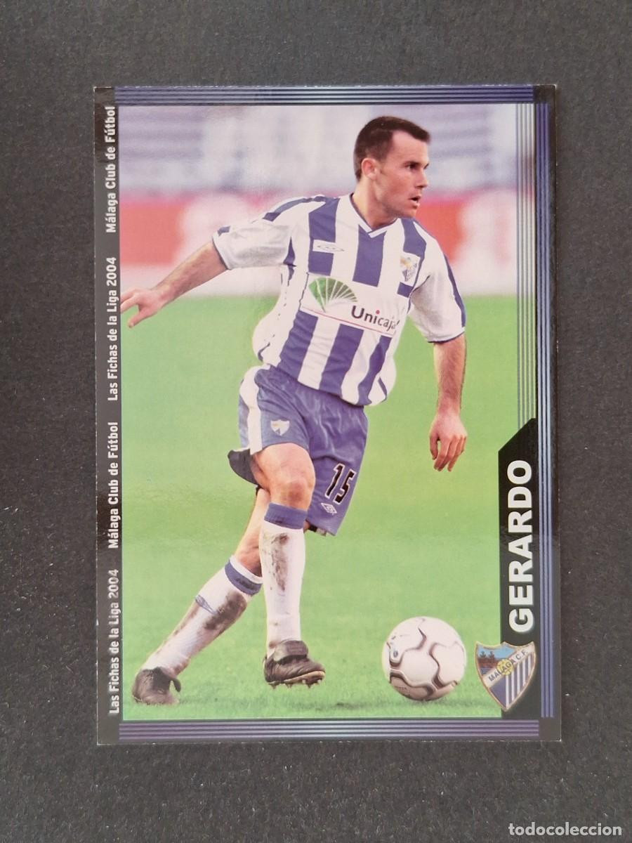 Cromos de f&uacute;tbol: L1 GERARDO MALAGA C. F. 335 MUNDICROMO LAS FICHAS DE LA LIGA 2004 03 04