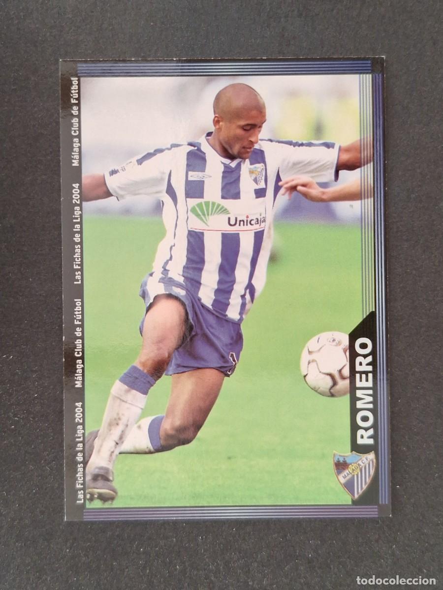 Cartes &agrave; collectionner de Football: L1 ROMERO MALAGA C. F. 338 MUNDICROMO LAS FICHAS DE LA LIGA 2004 03 04