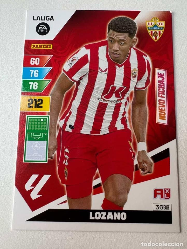 Cartes &agrave; collectionner de Football: Carta Lozano Nuevo Fichaje 36bis Almer&iacute;a Adrenalyn 2023-24
