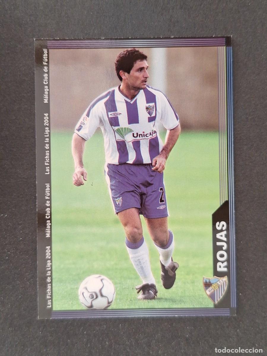 Cromos de f&uacute;tbol: L1 ROJAS MALAGA C. F. 343 MUNDICROMO LAS FICHAS DE LA LIGA 2004 03 04