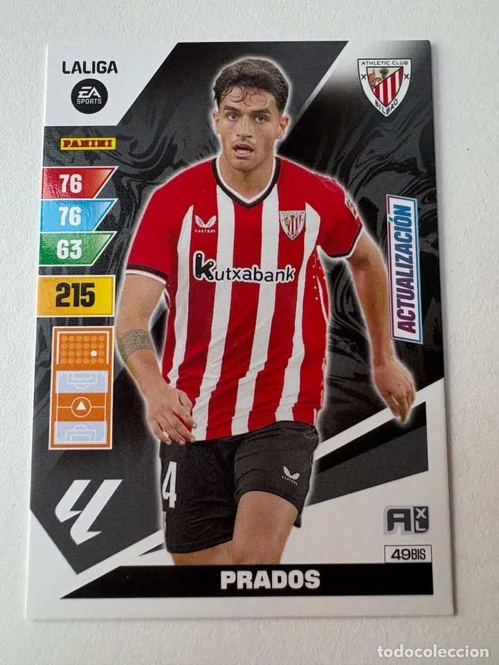 Cromos de f&uacute;tbol: Carta Prados Actualizaci&oacute;n Athletic Club de Bilbao 49bis Adrenalyn 2023-24