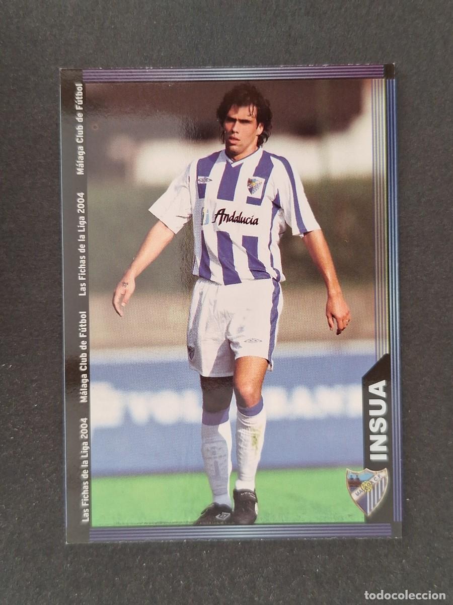 Cromos de f&uacute;tbol: L1 INSUA MALAGA C. F. 346 MUNDICROMO LAS FICHAS DE LA LIGA 2004 03 04
