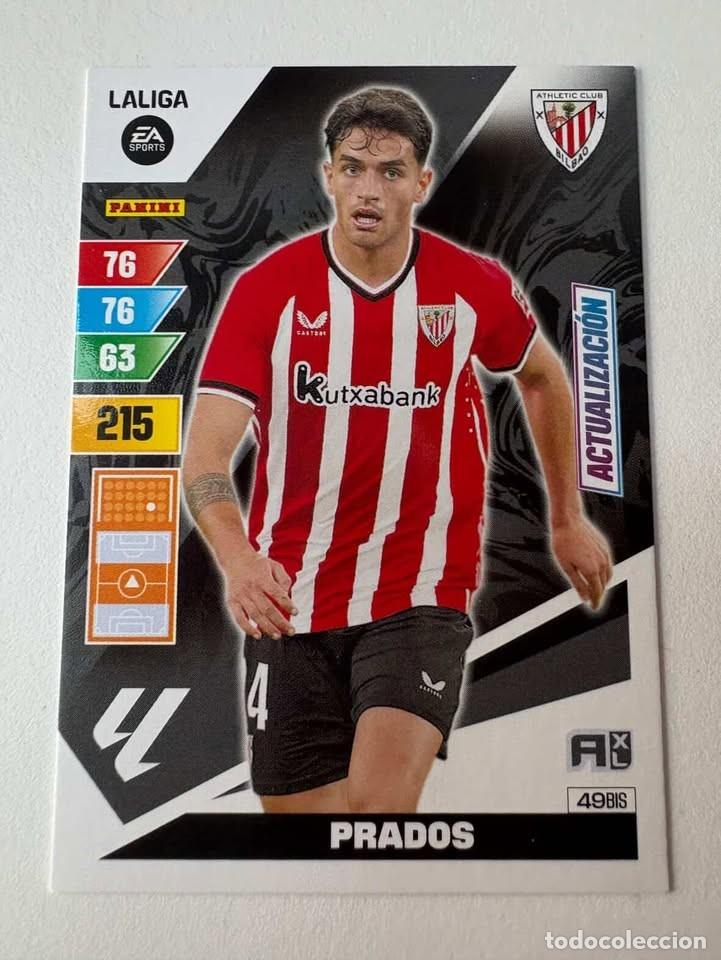 Cromos de f&uacute;tbol: Carta Prados Actualizaci&oacute;n Athletic Club de Bilbao 49bis Adrenalyn 2023-24
