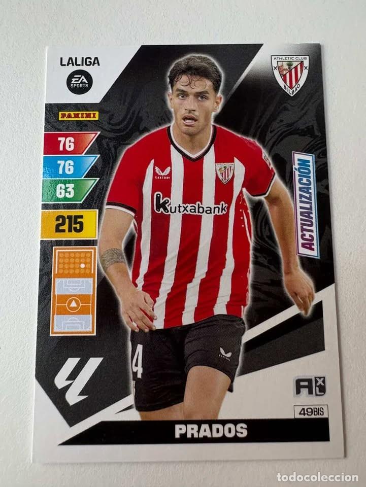 Cromos de f&uacute;tbol: Carta Prados Actualizaci&oacute;n Athletic Club de Bilbao 49bis Adrenalyn 2023-24