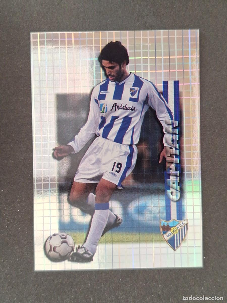 Cromos de f&uacute;tbol: L1 FERNANDO SANZ CAPITAN MALAGA C. F. 351 MUNDICROMO LAS FICHAS DE LA LIGA 2004 03 04