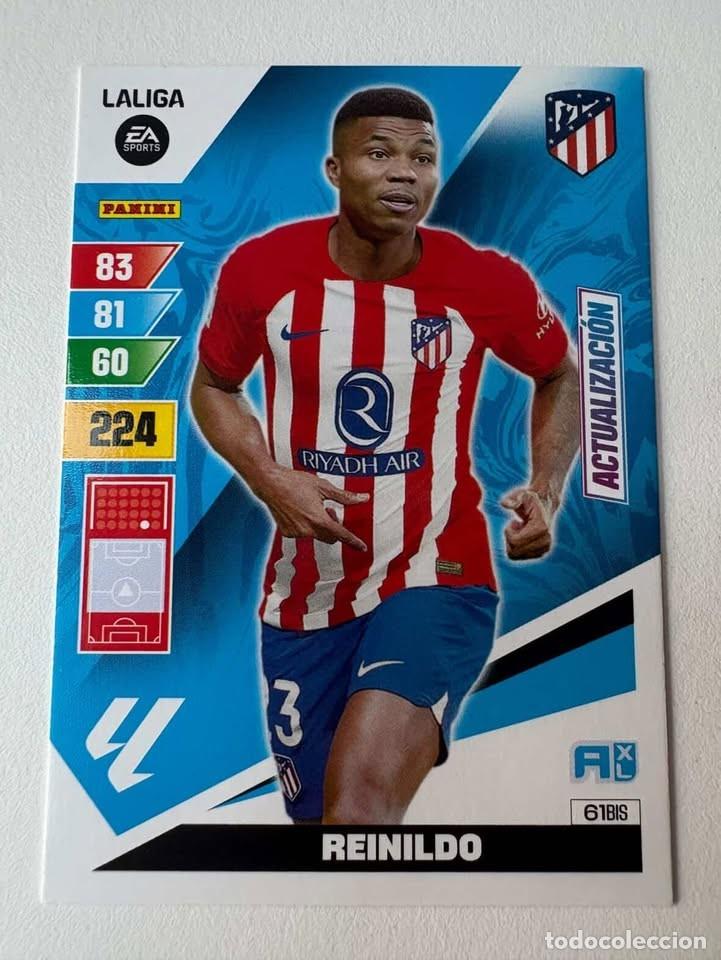 Figurine di Calcio: Carta Reinildo Actualizaci&oacute;n Atl&eacute;tico De Madrid 61bis Adrenalyn 2023-24