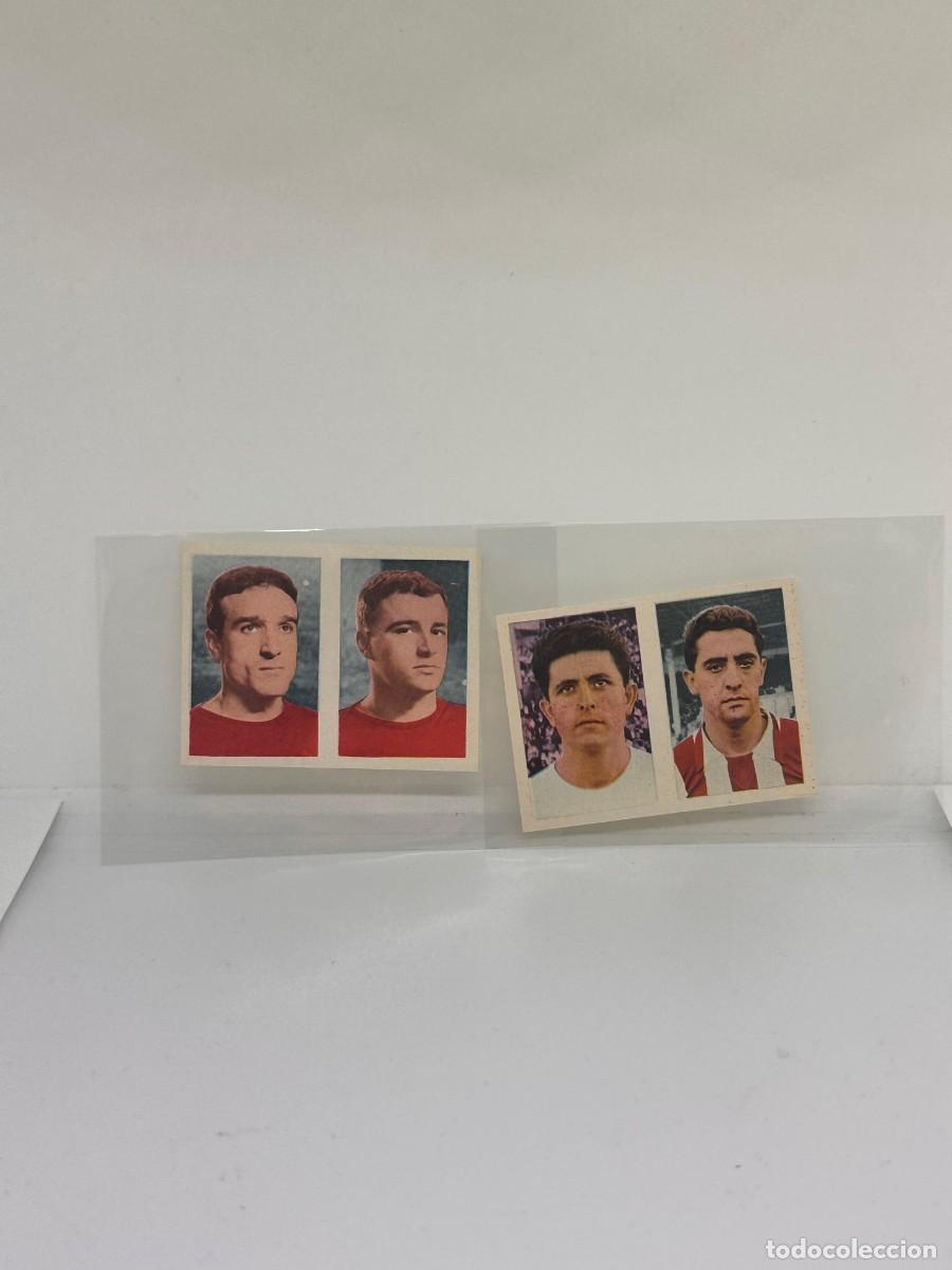 Figurine di Calcio: Lote 2 Card Callejo con Sastre y Jose Jorge con Calleja 1963 64