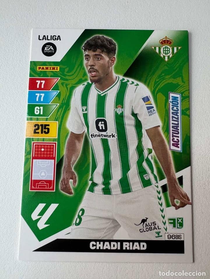 Figurine di Calcio: Carta Chadi Riad Actualizaci&oacute;n Betis 96bis Adrenalyn 2023-24