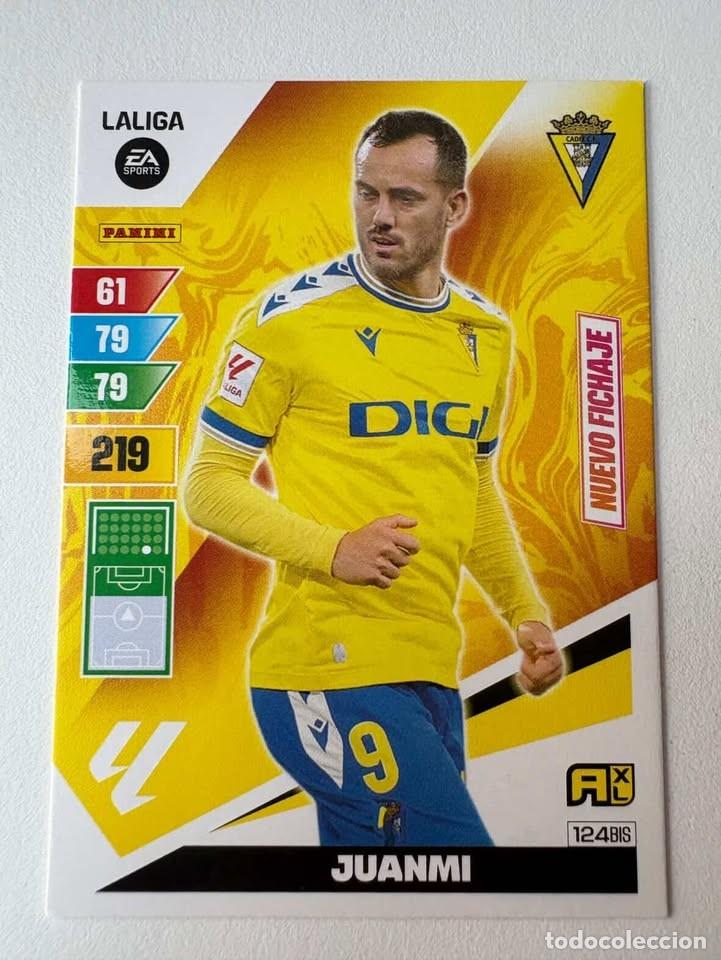 Fu&szlig;ball-Sticker: Carta Juanmi Nuevo Fichaje C&aacute;diz 124bis Adrenalyn 2023-24