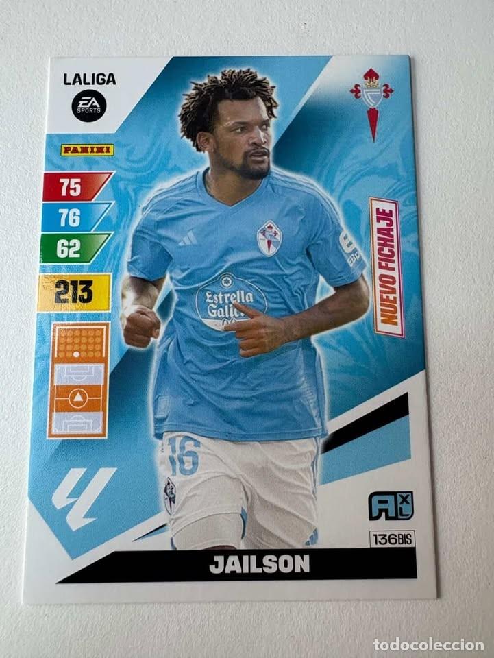 Fu&szlig;ball-Sticker: Carta Jailson Nuevo Fichaje Celta 136bis Adrenalyn 2023-24