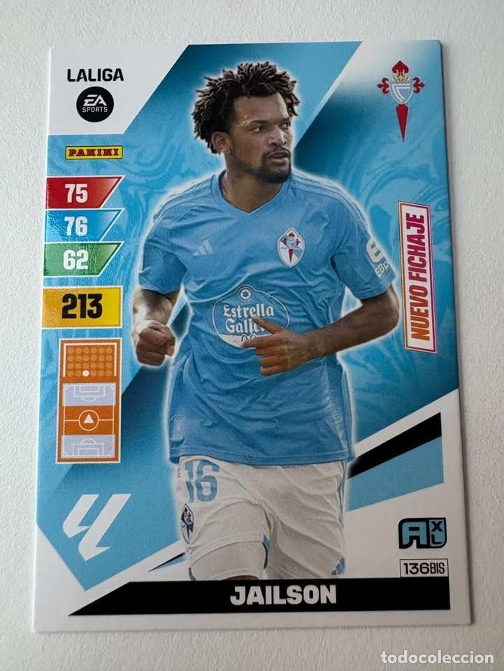Cromos de f&uacute;tbol: Carta Jailson Nuevo Fichaje Celta 136bis Adrenalyn 2023-24