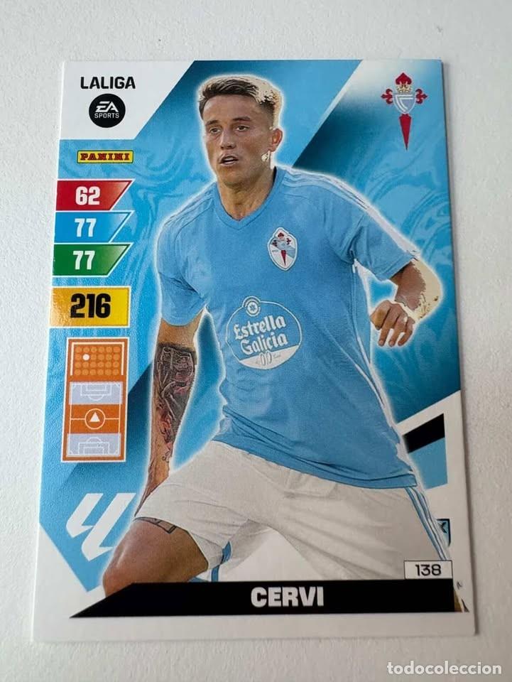 Cromos de f&uacute;tbol: Carta Cervi Celta 138 Adrenalyn 2023-24