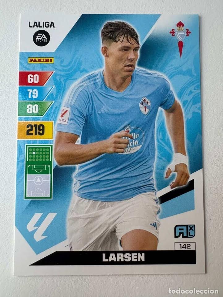 Cromos de f&uacute;tbol: Carta Larsen Celta 142 Adrenalyn 2023-24
