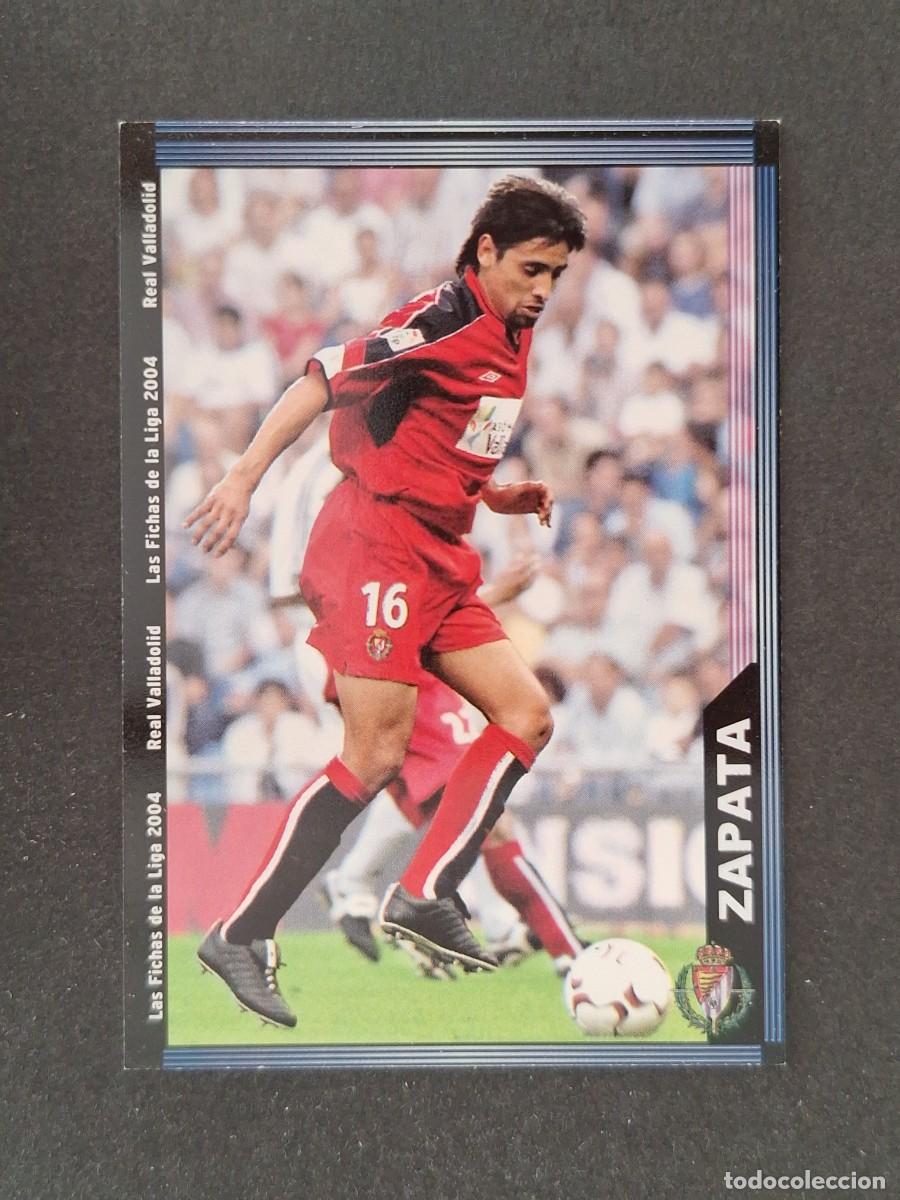 Cromos de f&uacute;tbol: L1 ZAPATA REAL VALLADOLID 372 MUNDICROMO LAS FICHAS DE LA LIGA 2004 03 04