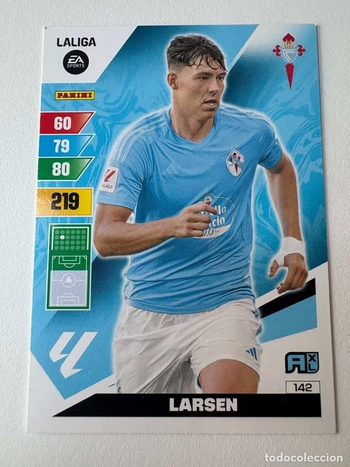 Cromos de f&uacute;tbol: Carta Larsen Celta 142 Adrenalyn 2023-24