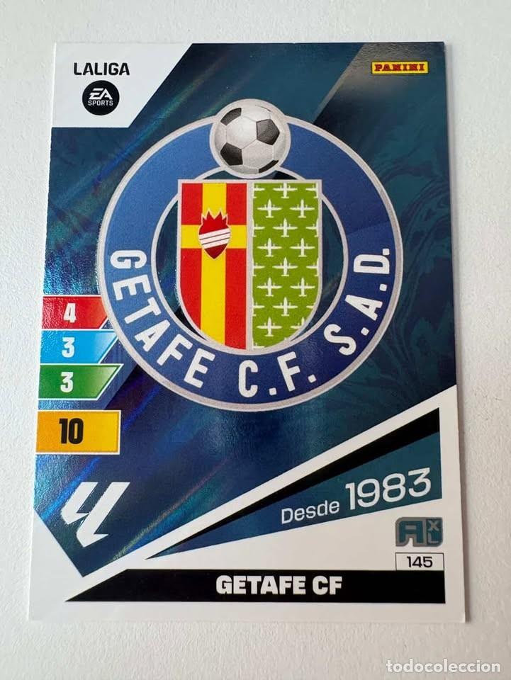 Cromos de f&uacute;tbol: Carta Escudo Getafe 145 Adrenalyn 2023-24