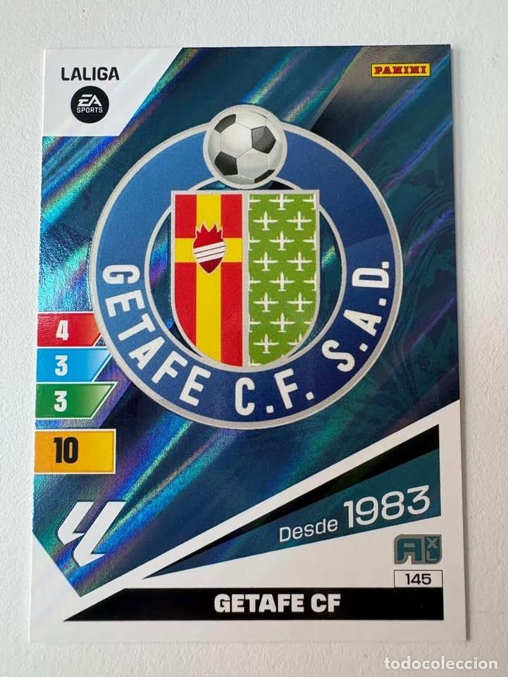 Cromos de f&uacute;tbol: Carta Escudo Getafe 145 Adrenalyn 2023-24