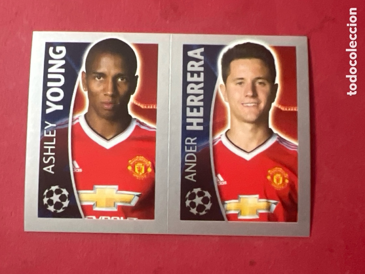 Cromos de f&uacute;tbol: A1689. 118 YOUNG-HERRERA (MANCHESTER UNITED) UEFA CHAMPIONS LEAGUE 2015/2016 TOPPS