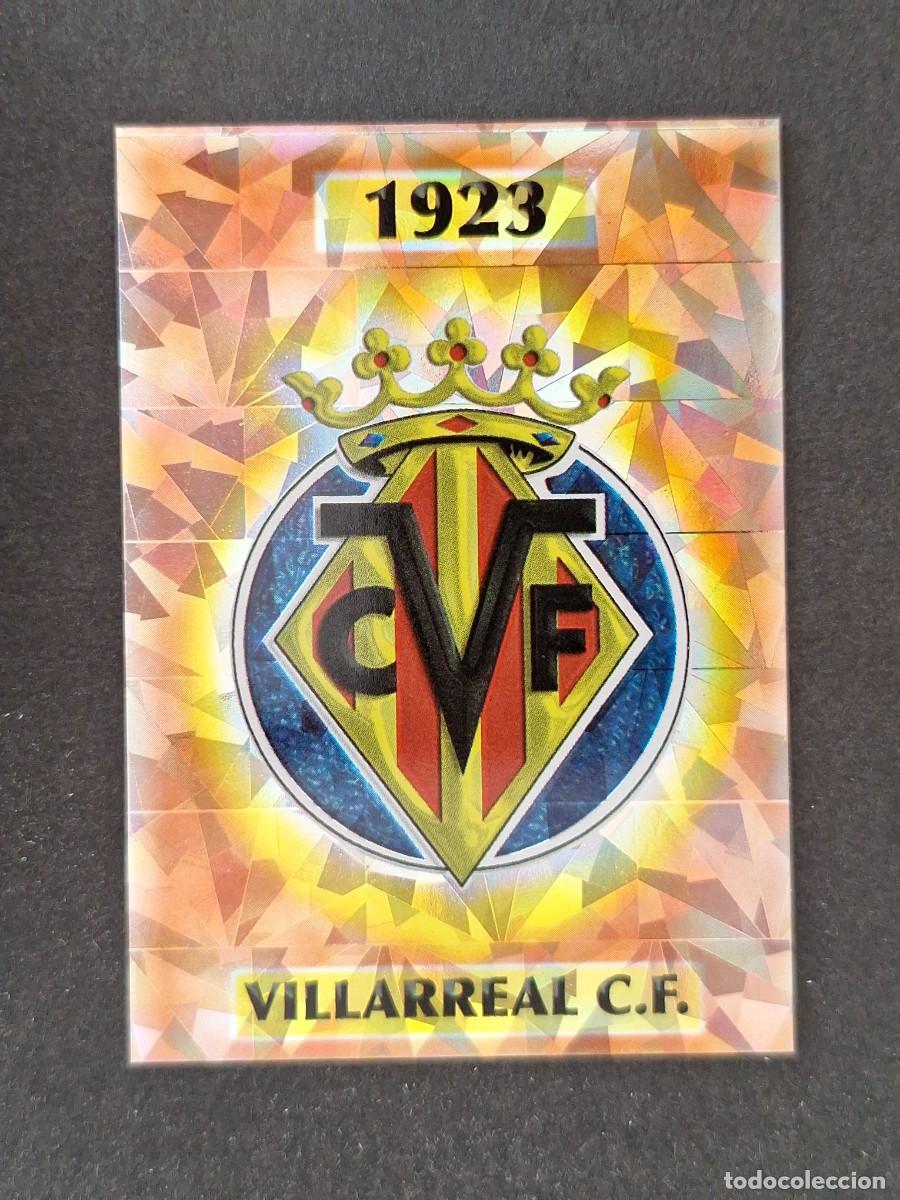 Cromos de f&uacute;tbol: L1 ESCUDO VILLARREAL C. F. 379 MUNDICROMO LAS FICHAS DE LA LIGA 2004 03 04