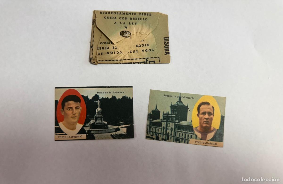 Cromos de f&uacute;tbol: Lote 2 Card Campeonato Liga 1963 64 Pepin y Pini Sobre abierto