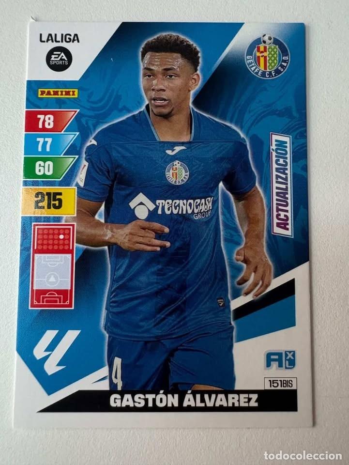 Cromos de f&uacute;tbol: Carta Gast&oacute;n &Aacute;lvarez Actualizaci&oacute;n Getafe 151bis Adrenalyn 2023-24