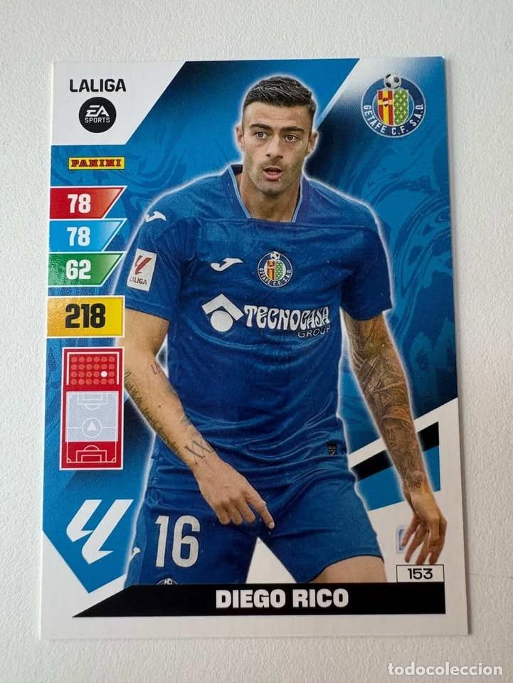 Cromos de f&uacute;tbol: Carta Diego Rico Getafe 153 Adrenalyn 2023-24