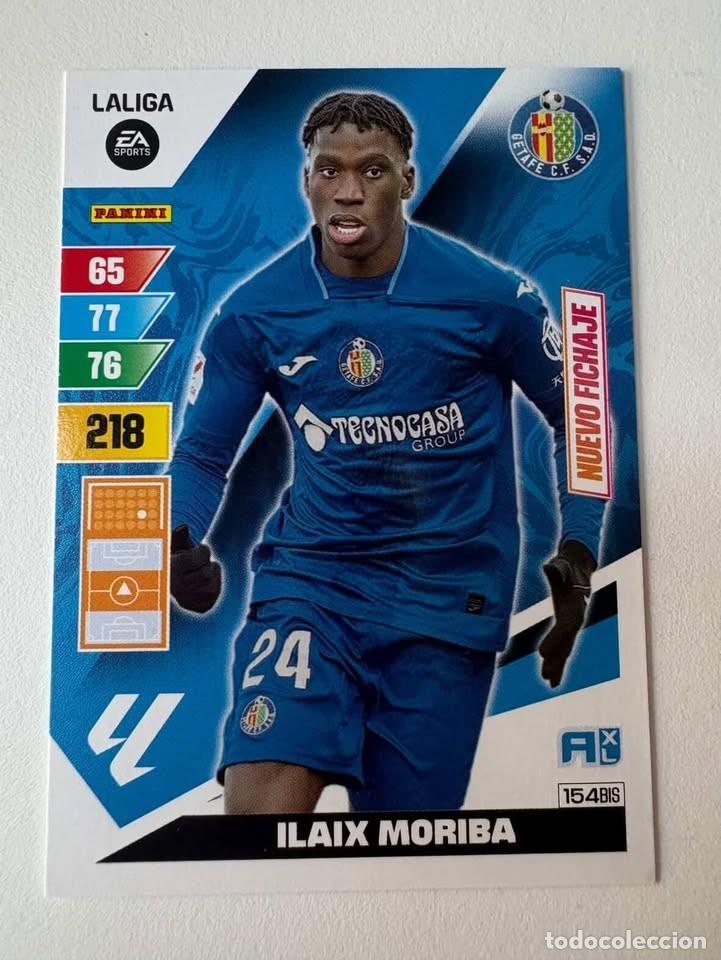 Cromos de f&uacute;tbol: Carta Ilaix Moriba Nuevo Fichaje Getafe 154bis Adrenalyn 2023-24