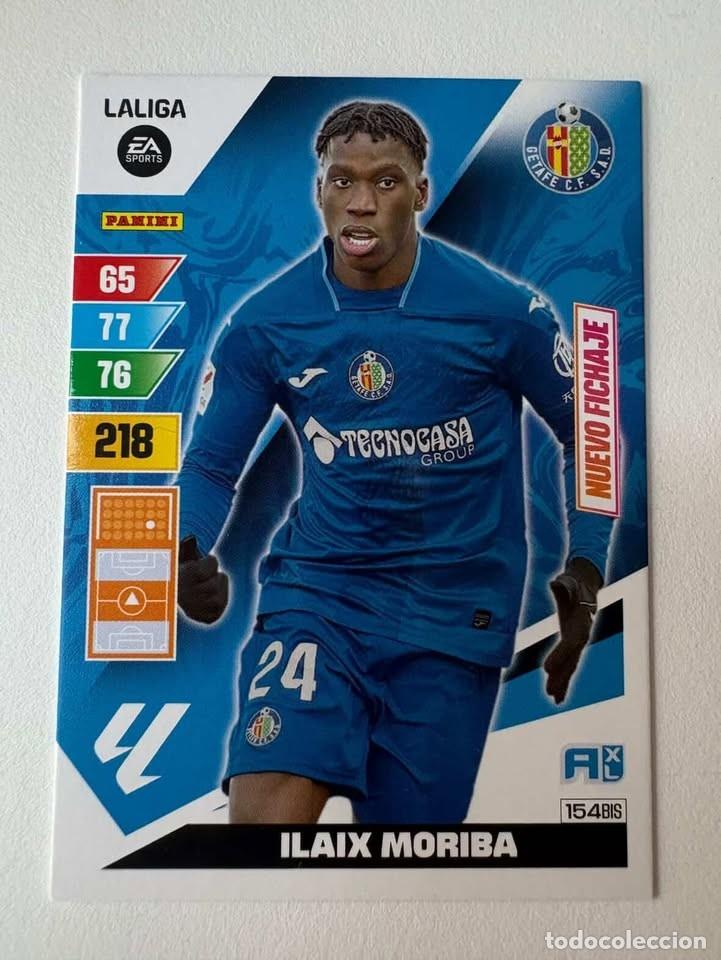 Cromos de f&uacute;tbol: Carta Ilaix Moriba Nuevo Fichaje Getafe 154bis Adrenalyn 2023-24
