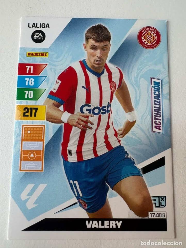 Cromos de f&uacute;tbol: Carta Valery Actualizaci&oacute;n Girona 174bis Adrenalyn 2023-24