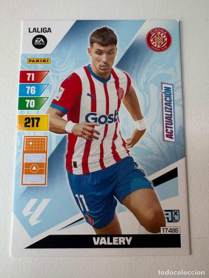 Cromos de f&uacute;tbol: Carta Valery Actualizaci&oacute;n Girona 174bis Adrenalyn 2023-24