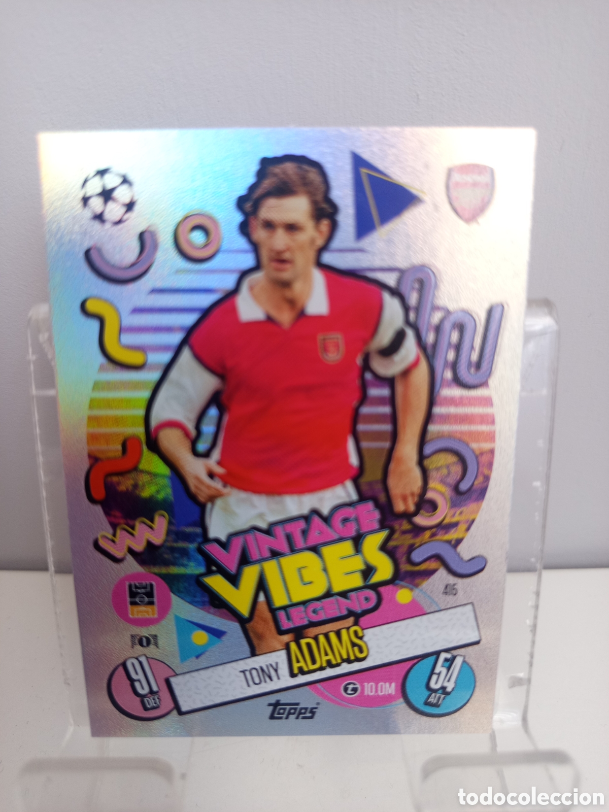Cromos de f&uacute;tbol: ❇️ CROMO ⚽ TONY ADAMS ARSENAL 415 VINTAGE VIBES LEGEND 24 25 MATCH ATTAX CHAMPIONS LEAGUE TOPPS ❇️