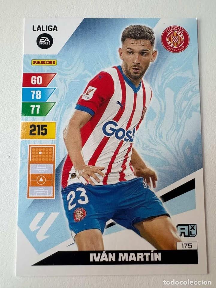 Cromos de f&uacute;tbol: Carta Iv&aacute;n Mart&iacute;n Actualizaci&oacute;n Girona 175 Adrenalyn 2023-24