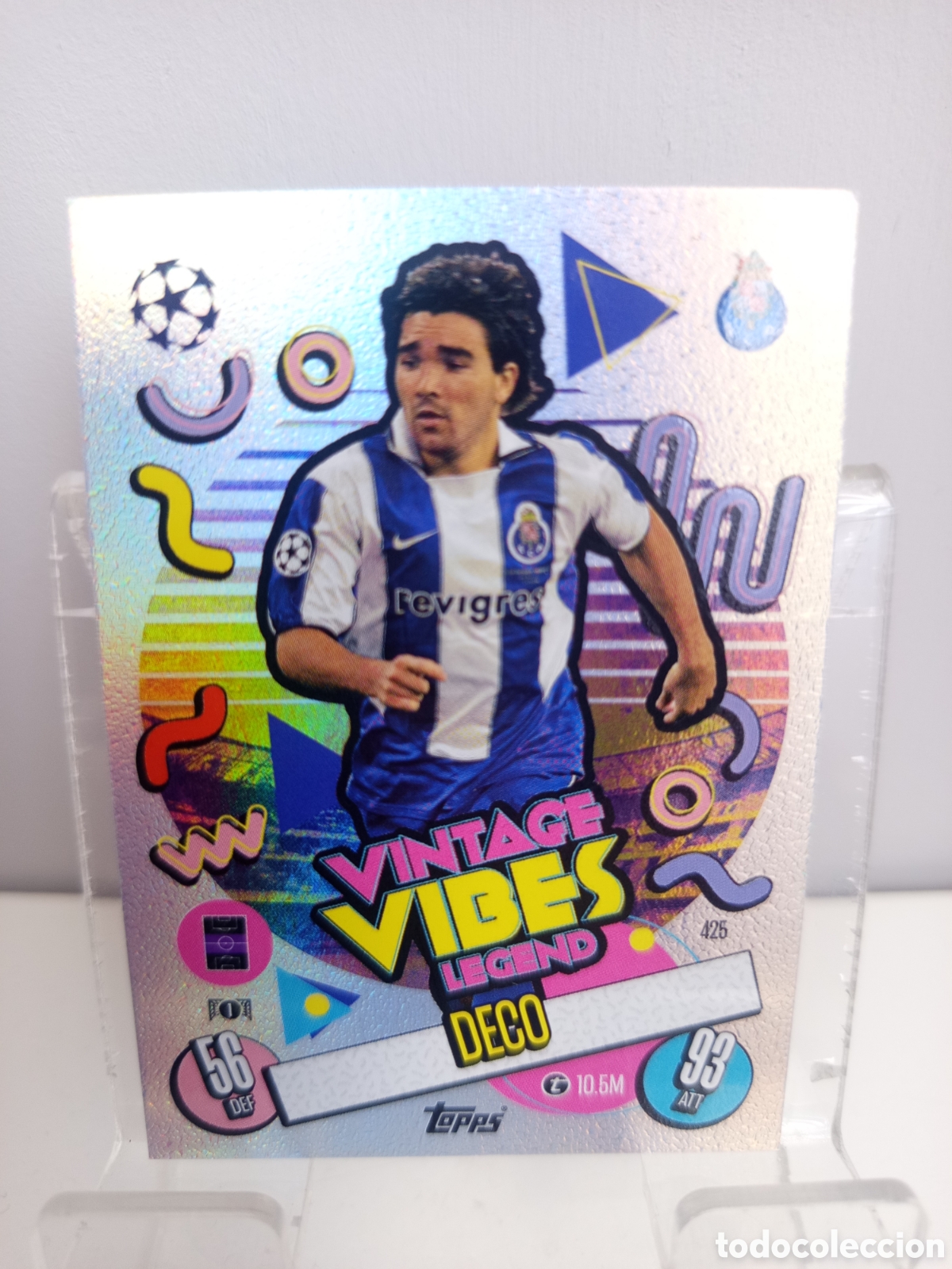 Cromos de f&uacute;tbol: ❇️ CROMO ⚽ DECO OPORTO 425 VINTAGE VIBES LEGEND 2024 24 25 MATCH ATTAX CHAMPIONS LEAGUE TOPPS ❇️