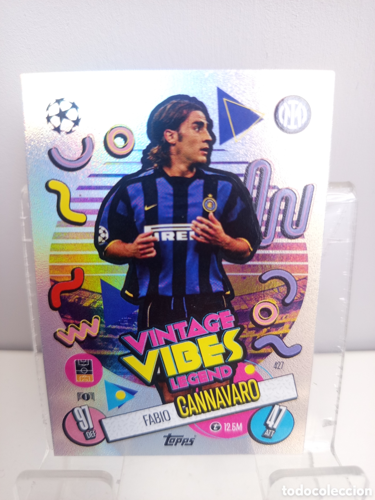 Cromos de f&uacute;tbol: ❇️ CROMO ⚽ CANNAVARO INTER MIL&Aacute;N 427 VINTAGE VIBE LEGEND 24 25 MATCH ATTAX CHAMPIONS LEAGUE TOPPS ❇️