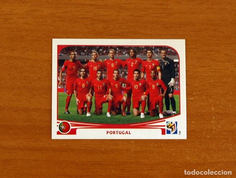 Cromos de f&uacute;tbol: Portugal -N&ordm; 543 Alineaci&oacute;n-Equipo -Mundial South Africa 2010 FIFA World Cup-Panini -Nunca Pegado