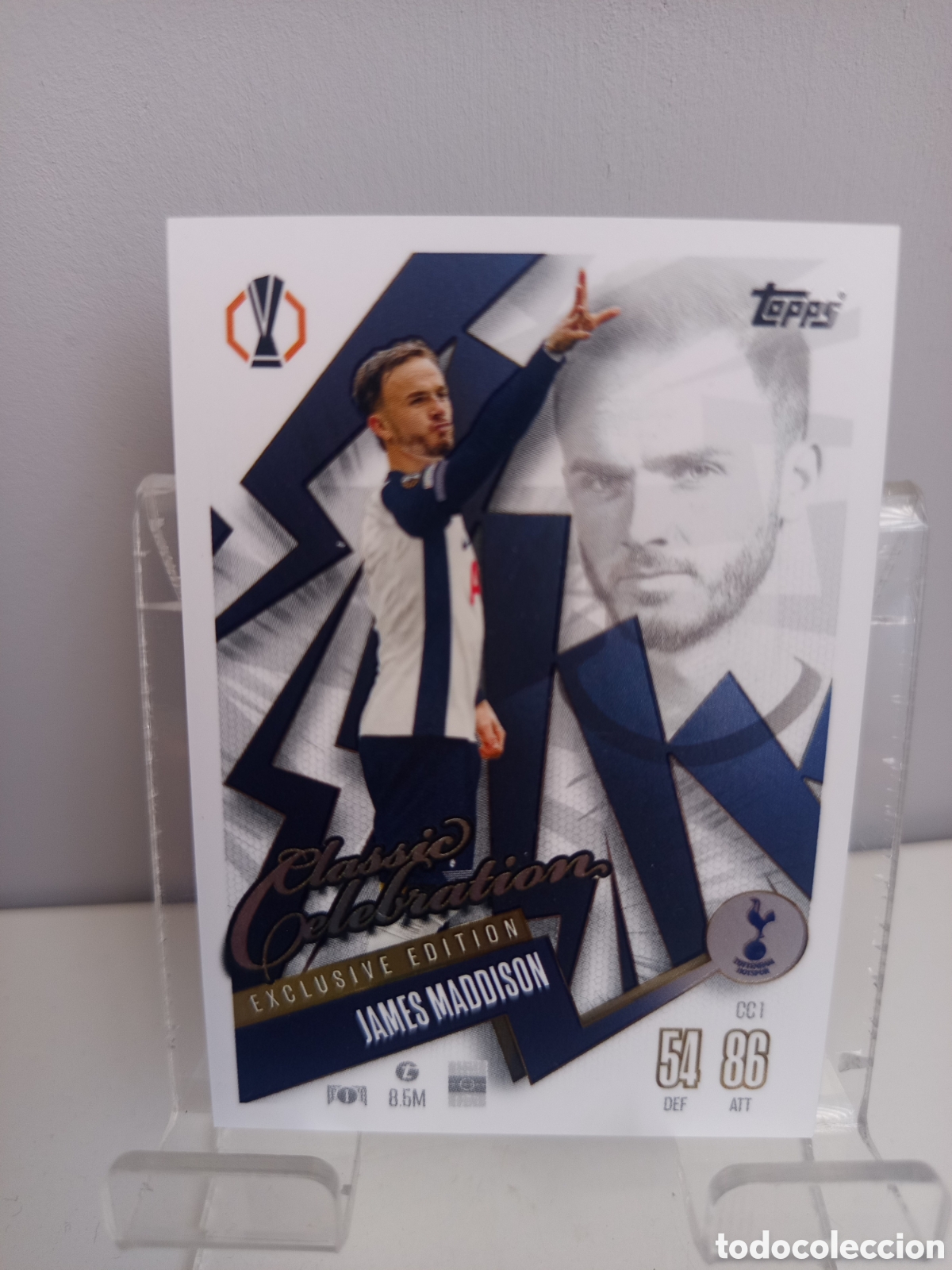 Cromos de f&uacute;tbol: ❇️ CROMO ⚽ MADDISON TOTTENHAM CC1 CELEBRATION EXCLUSIVE 24 25 MATCH ATTAX CHAMPIONS LEAGUE TOPPS ❇️