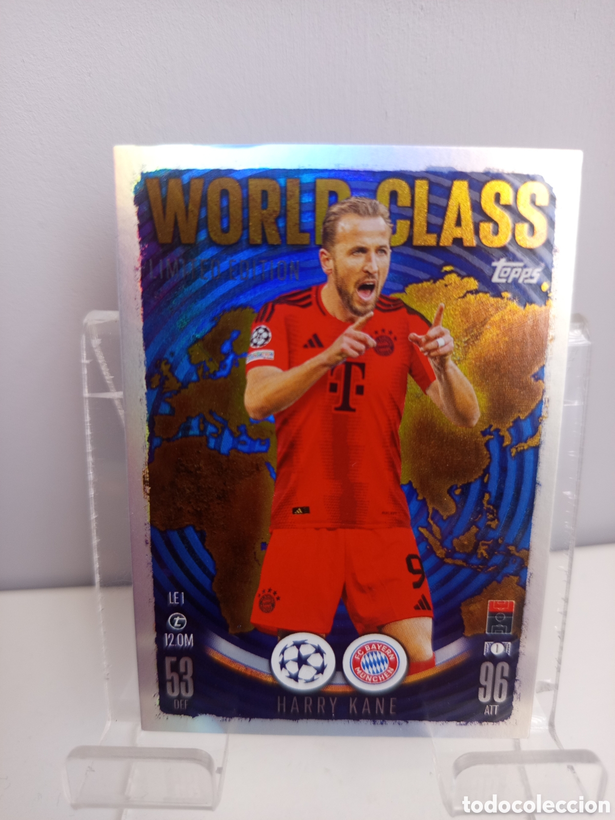 Cromos de f&uacute;tbol: ❇️ CROMO ⚽ KANE BAYERN MUNICH LE1 WORLD CLASS LIMITED 24 25 MATCH ATTAX CHAMPIONS LEAGUE TOPPS ❇️