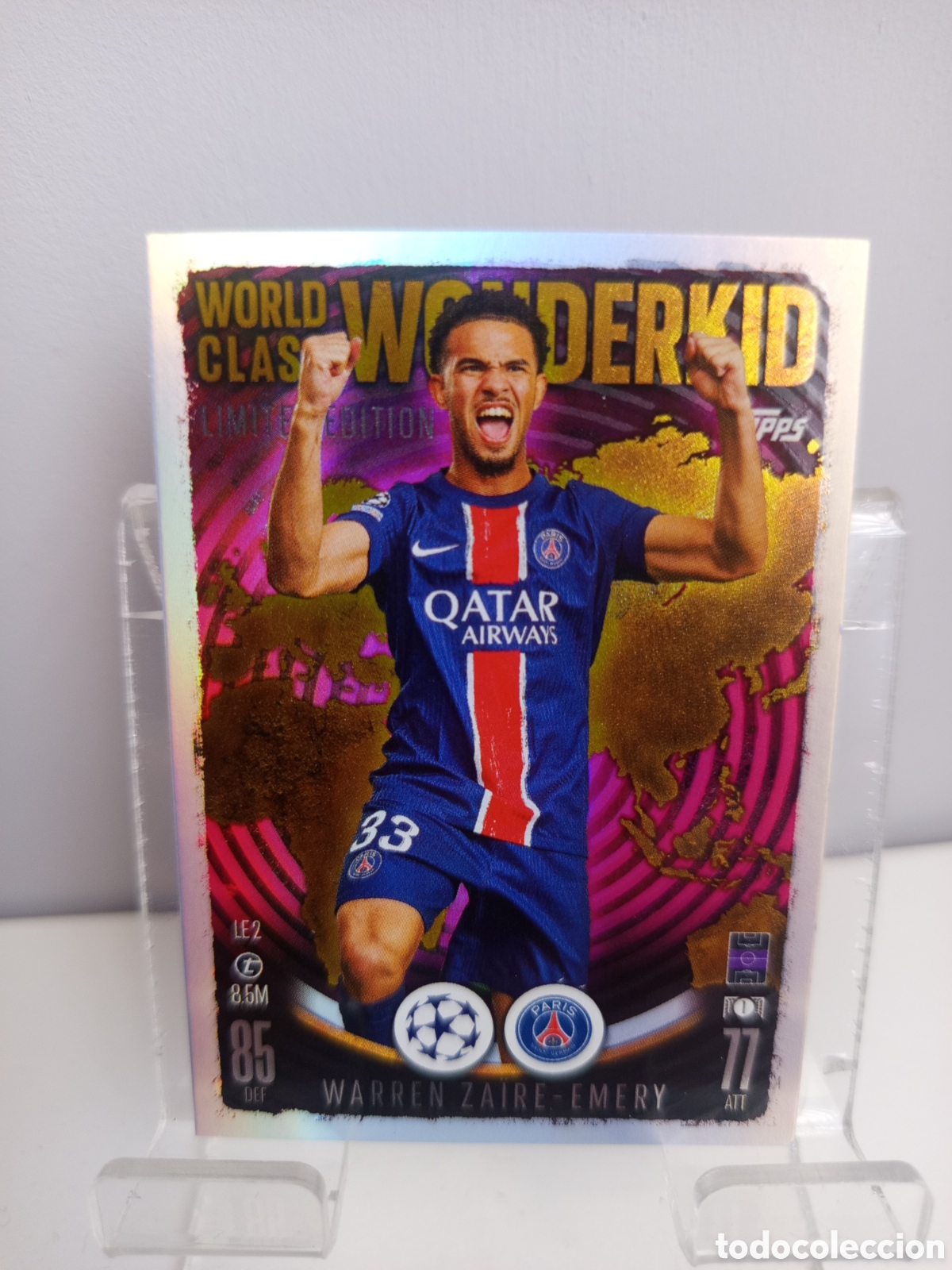 Cromos de f&uacute;tbol: ❇️ CROMO ⚽ ZAIRE - EMERY PSG LE2 WORLD CLASS LIMITED 24 25 MATCH ATTAX CHAMPIONS LEAGUE TOPPS ❇️