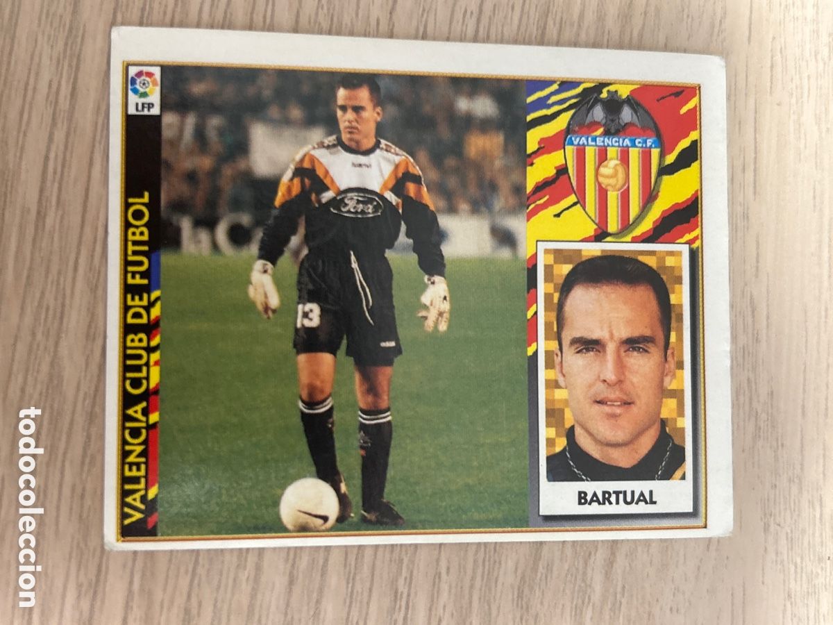 Fu&szlig;ball-Sticker: BARTUAL VALENCIA LIGA ESTE 1997 1998 97 98 NUNCA PEGADO SIN PEGAR