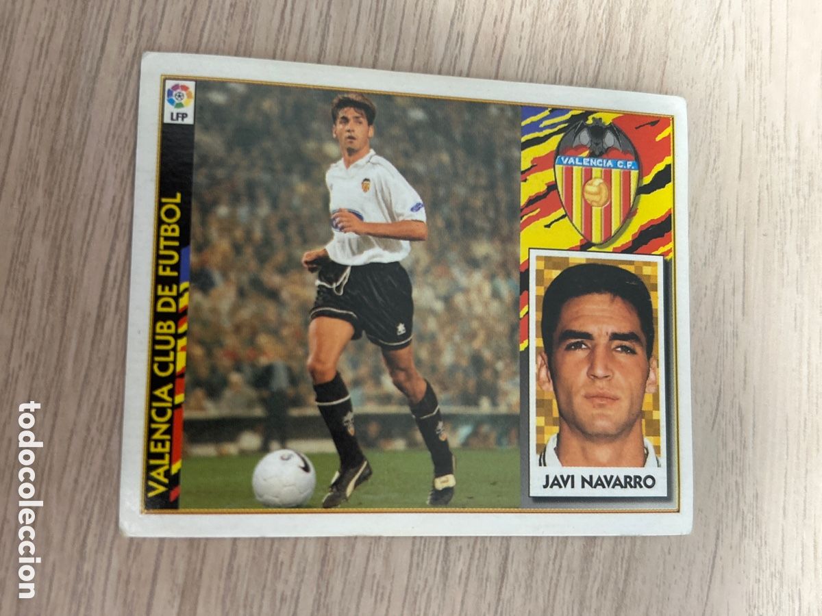Cromos de Futebol: JAVI NAVARRO VALENCIA LIGA ESTE 1997 1998 97 98 NUNCA PEGADO SIN PEGAR
