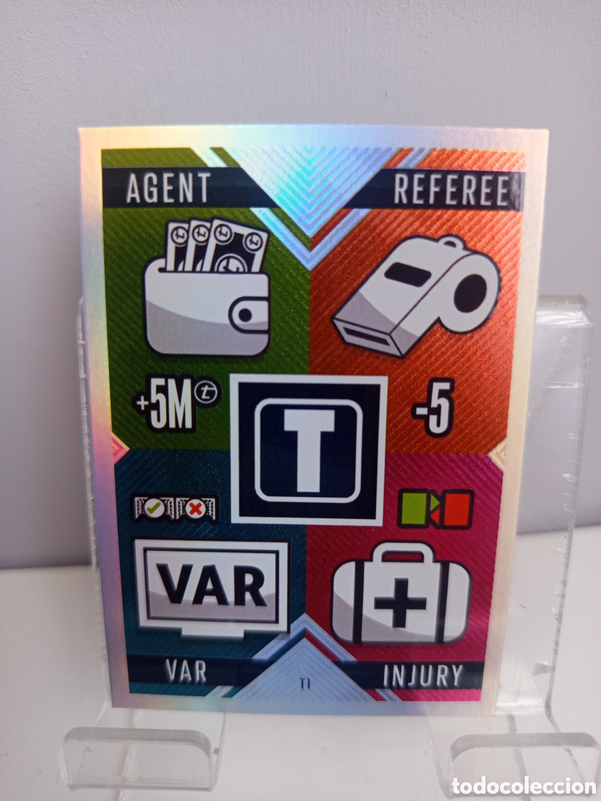 Cromos de f&uacute;tbol: ❇️ CROMO CARD ⚽ T1 AGENT REFEREE VAR INJURY 2024 2025 24 25 MATCH ATTAX CHAMPIONS LEAGUE TOPPS ❇️
